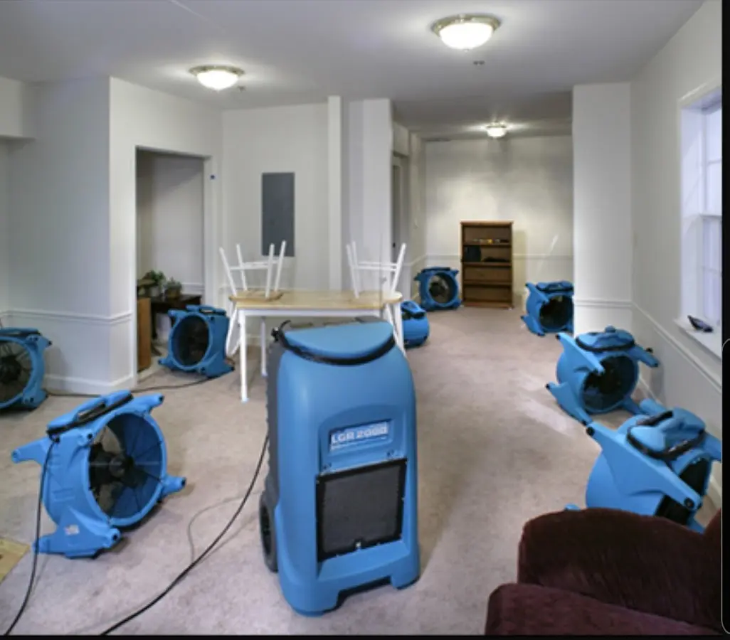 Air movers and dehumidifier setup for Water Extraction & Removal in Ormond Beach